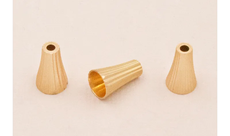 Capuchón 12*7mm estriado Dorado Mate