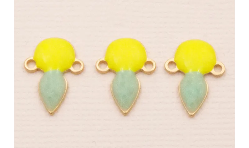 Colgante 15*10 Fosforito, color piedra Dorado Mate