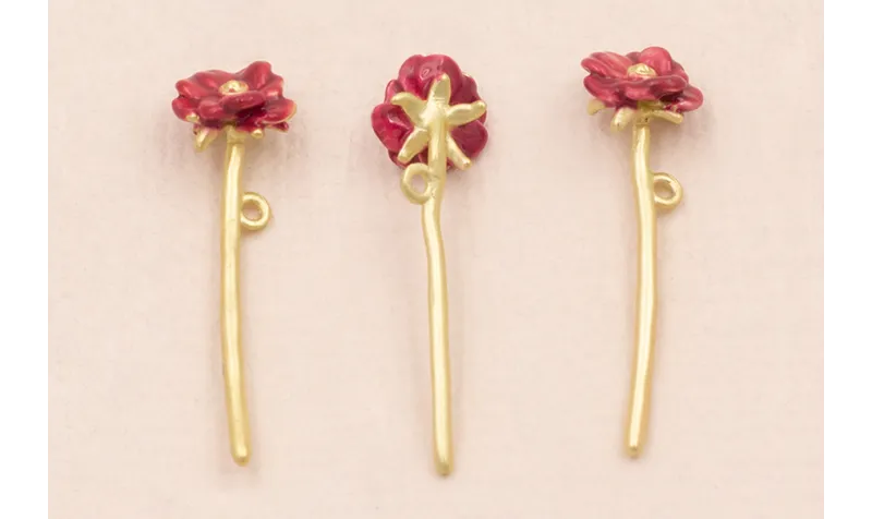 Colgante Flor 26*7 Color Frambuesa