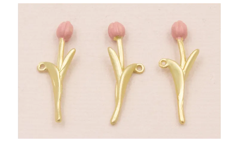 Colgante tulipán 25*10 Color Rosa