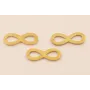 Símbolo Infinito Acero Inox 15*6mm Oro / Cuentas Metálicas de Acero Inoxidable