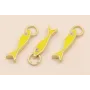 Colgante Pez esmaltado Amarillo 15*3 con arandela / Cuentas Metálicas de Latón / Zamak