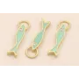 Colgante Pez esmaltado verde 15*3mm con arandela / Cuentas Metálicas de Latón / Zamak