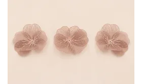Flor 35mm 6 pétalos moldeables Rosa / Cuentas Metálicas de Latón / Zamak