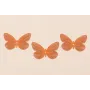 Mariposa Plana 36*25mm Coral / Cuentas Metálicas de Latón / Zamak