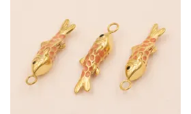 Colgante Pez Acero Inox 316L 25*6*6mm Coral / Cuentas Metálicas de Acero Inoxidable