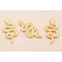 Colgante serpiente 40*20mm Oro Mate / Cuentas Metálicas de Latón / Zamak