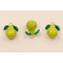 Colgante Pera 15*10mm verde / Cuentas Metálicas de Latón / Zamak