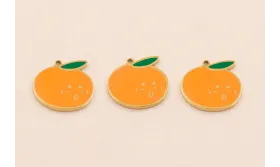 Colgante Melocoton Stainless Steel 316L  13*10mm / Cuentas Metálicas de Acero Inoxidable