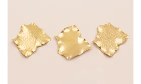 Pieza Irregular Manta Raya 20*35mm / Cuentas Metálicas de Latón / Zamak