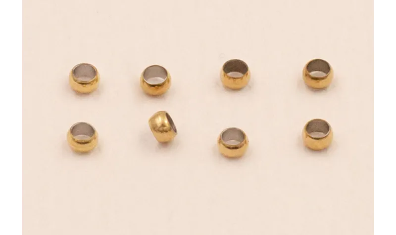 Aro 2mm ext Stainless Steel Oro / Cuentas Metálicas de Acero Inoxidable