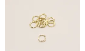 ARANDELA TALLADA 8MM ORO / Arandelas de Latón / Zamak