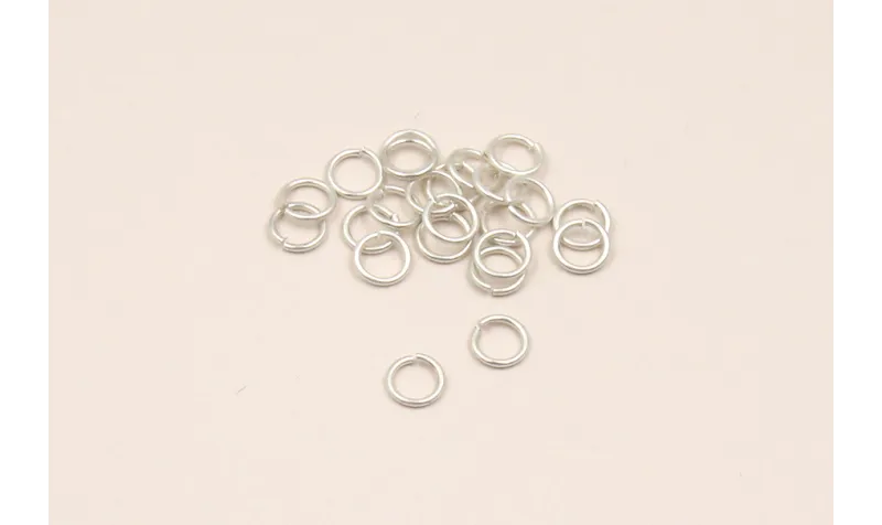 ANILLAS REDONDAS 6*1 Plata  Mate / Arandelas de Latón / Zamak