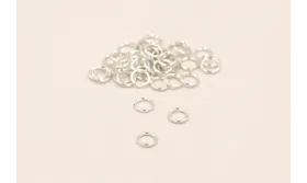 ARANDELA RED. 4mm diámetro * 0,8. PLATEADA / Arandelas de Latón / Zamak