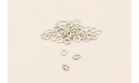 ARANDELA PEQ OVAL PLATA 40*28*07 / Arandelas de Latón / Zamak