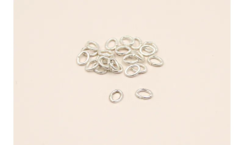 ARANDELA PEQ OVAL Plata Mate 40*28*07 / Arandelas de Latón / Zamak