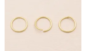 Anilla 8mm Dorado Mate / Arandelas de Latón / Zamak