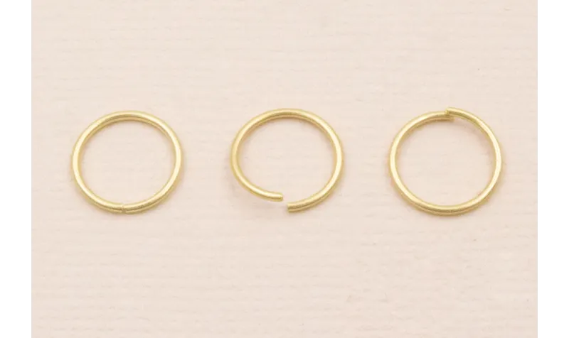 Anilla 8mm Dorado Mate / Arandelas de Latón / Zamak