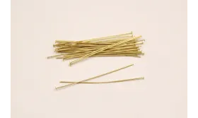 ALFILER TAPONADO 6*500 dorado mate / Alfileres de Latón / Zamak