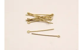 ALFILER ARANDELA GANCHO 7*300 DORADO MATE / Alfileres de Latón / Zamak