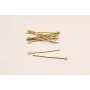 ALFILER ARANDELA GANCHO 7*300 DORADO MATE / Alfileres de Latón / Zamak