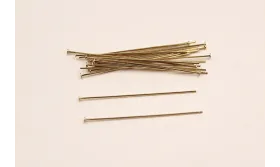 ALFILER TAPONADO DORADO 42MM / Alfileres de Latón / Zamak