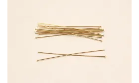 ALFILER TAPONADO 62MM DORADO (HILO 0,6) / Alfileres de Latón / Zamak