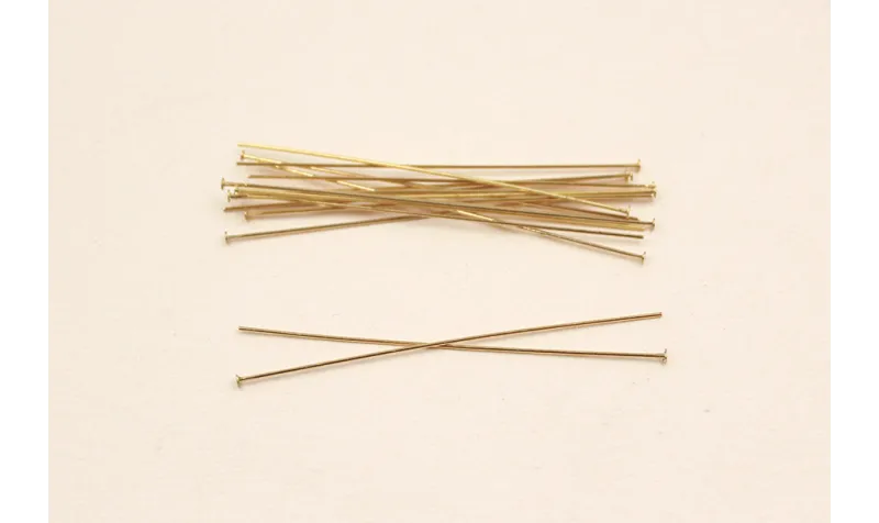 ALFILER TAPONADO 62MM DORADO (HILO 0,6) / Alfileres de Latón / Zamak