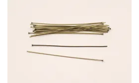 ALFILER TAPONADO 62MM ORO VIEJO (HILO 0,6) / Alfileres de Latón / Zamak