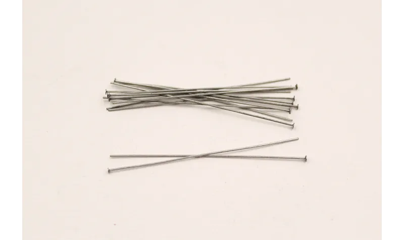 ALFILER TAPONADO 62MM PLATA VIEJA (HILO 0,6) / Alfileres de Latón / Zamak