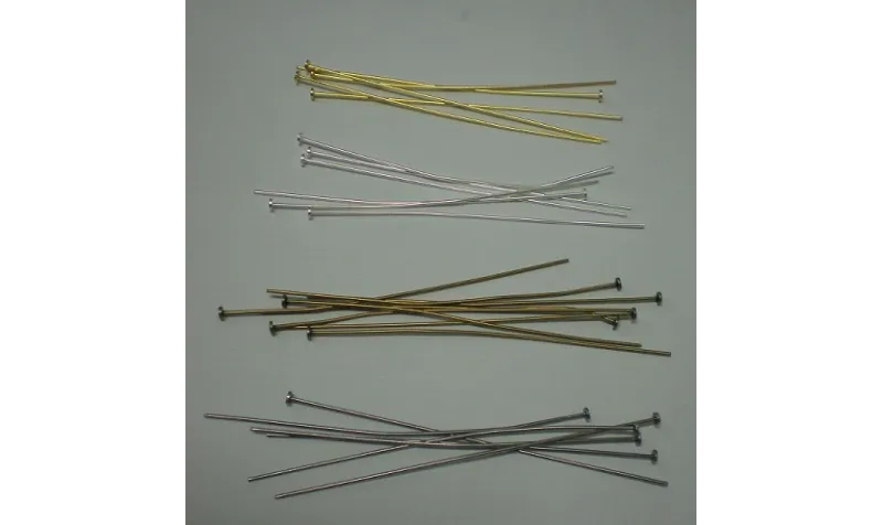 Alfiler Extra largo Plata Vieja / Alfileres de Latón / Zamak