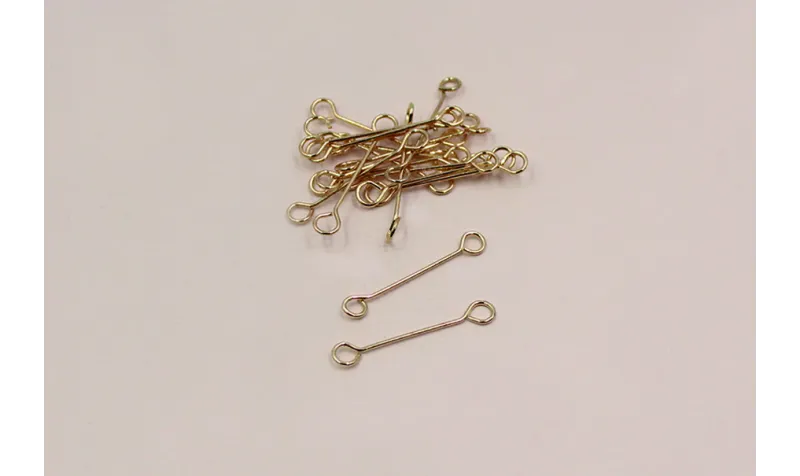 Alfiler Acero Inoxidable 24mm Dorado / Alfileres de Acero Inoxidable