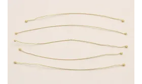 Alfiler dobre cabeza 0,0 * 75mm Dorado / Alfileres de Latón / Zamak