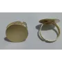 Anillo con disco de 20mm diametro / Bases de Anillos de Latón / Zamak