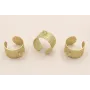 Anillo labrado 12mm con anilla Dora / Bases de Anillos de Latón / Zamak