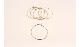 CRIOLLA HILO REDONDO 45 MM ORO VIEJO / Base Pendientes 