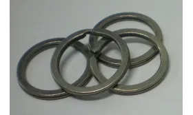 ARO LLAVERO PLANO Plata Vieja / Arandelas de Latón / Zamak