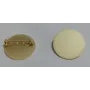 Broche Disco 25mm Oro Mate / Broches de Latón / Zamak