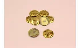 Pieza para broche de 25mm diámetro Latón  / Broches de Latón / Zamak
