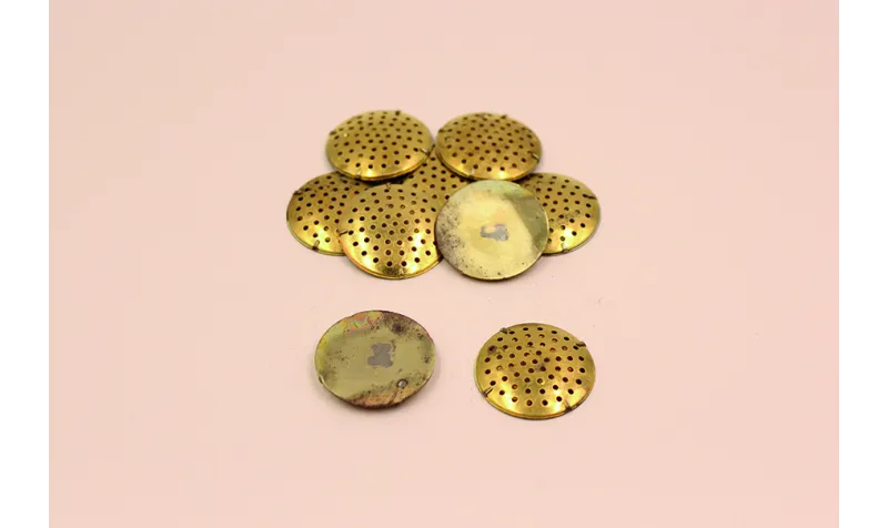 Pieza para broche de 25mm diámetro Latón  / Broches de Latón / Zamak