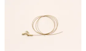 Cierre completo Acero mosquetones Dorado 50cms / Cierres de Acero Inoxidable