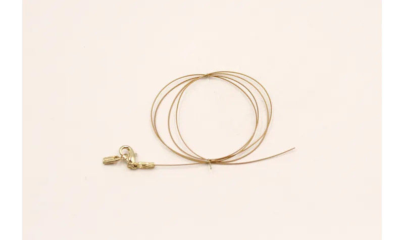 Cierre completo Acero mosquetones Dorado 50cms