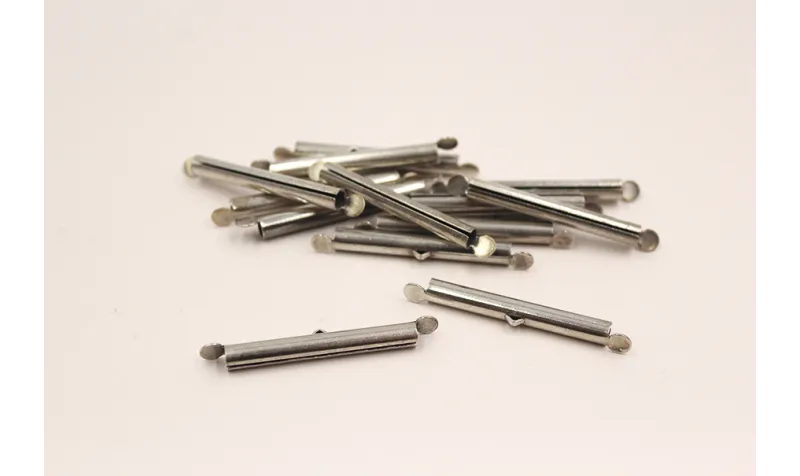 Cierre circular varias bandas 40mm Plata Vieja / Cierres de Latón / Zamak