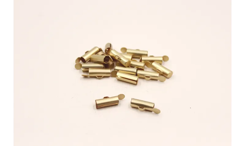 Cierre cilindro varias bandas 14mm Dorado Mate / Cierres de Latón / Zamak