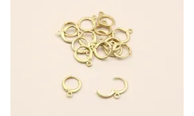 Cierre Aro 13mm diámetro Oro Mate / Cierres de Latón / Zamak