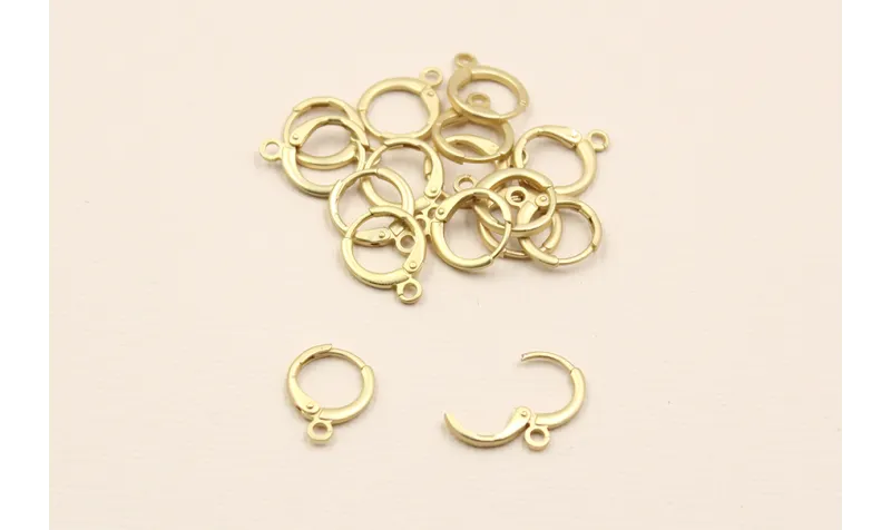 Cierre Aro 13mm diámetro Oro Mate Cierre Aro 13mm diámetro Oro Mate