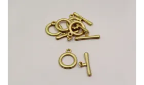 Cierre Marinero 18mm diametro interior Oro mate / Cierres de Latón / Zamak