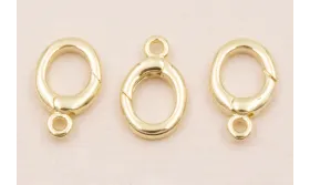 Cierre Anilla 12*9mm Oro / Cierres de Latón / Zamak