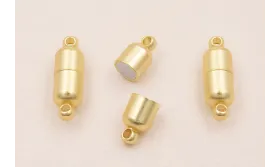 Cierre cilindro con Imán de 20*6mm Dorado Mate / Cierres de Latón / Zamak