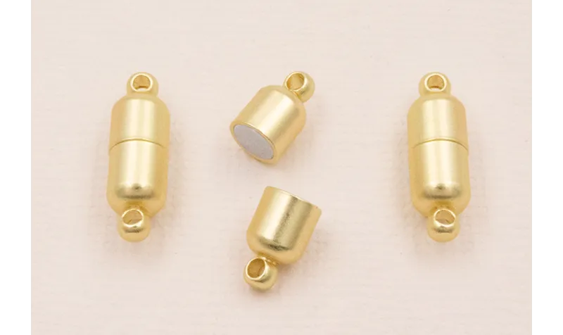 Cierre cilindro con Imán de 20*6mm Dorado Mate / Cierres de Latón / Zamak